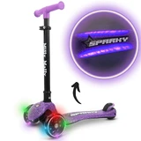 LED opvouwbare step met verlicht platform Sparky, + 3 jaar, Paars, Milly Mally