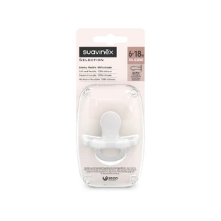 Siliconen fopspeen SX Pro Colour Essence, 6-18 maanden, Wit, Suavinex