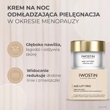 Iwostin Age Lift Pro, crema notte, 50 ml