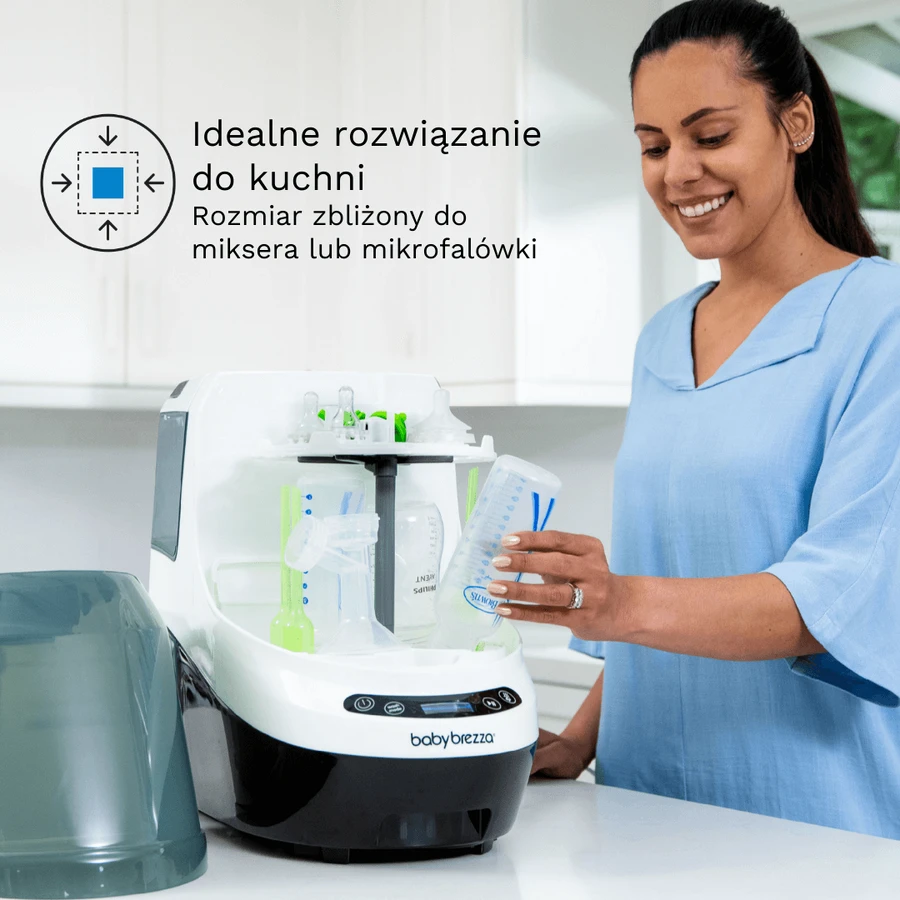 Baby Brezza Bottle Washer Pro, a bottle washing and sterilizing device