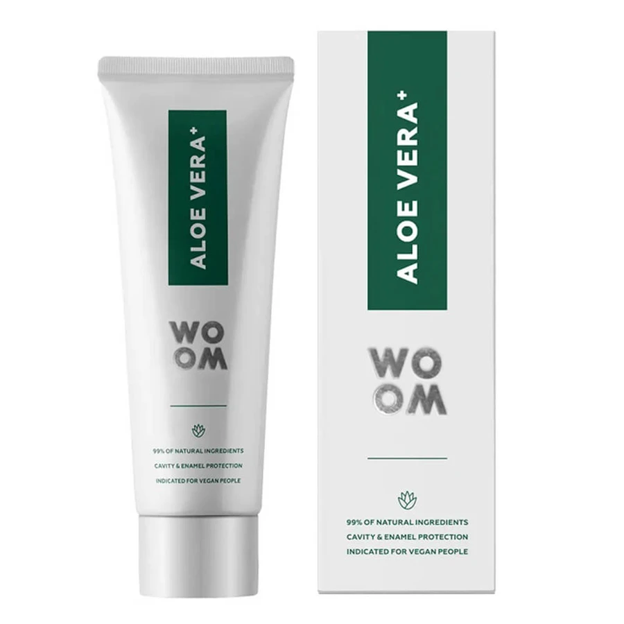 Woom Aloe Vera+, natural organic strengthening toothpaste, 75 ml