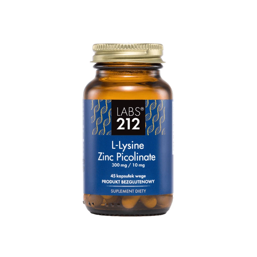 Labs212 L-Lysine Zink Picolinaat, lysine + zink, 45 capsules