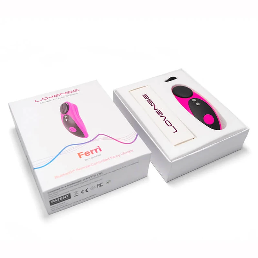 Lovense Ferri, app-controlled lingerie vibrator, pink