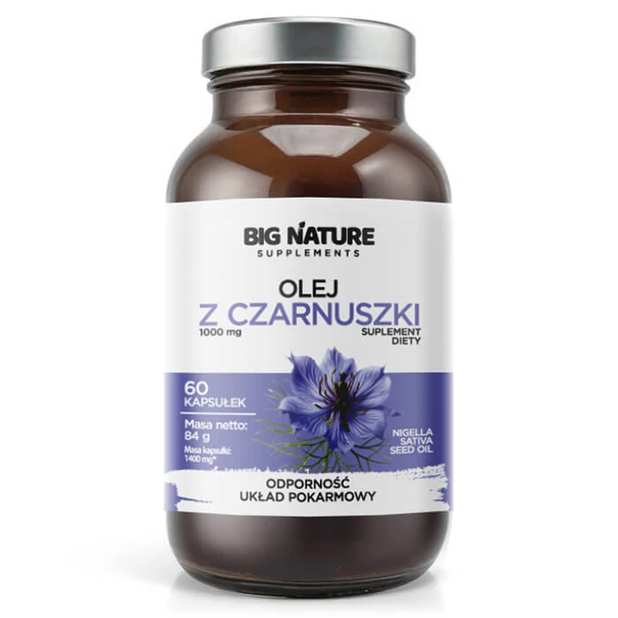 Big Nature Zwarte komijnolie, 60 capsules