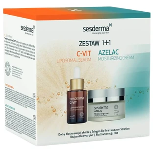Kit Sesderma Azelac, feuchtigkeitsspendende Creme, 50 ml + C-Vit, liposomales Gesichtsserum, 30 ml
