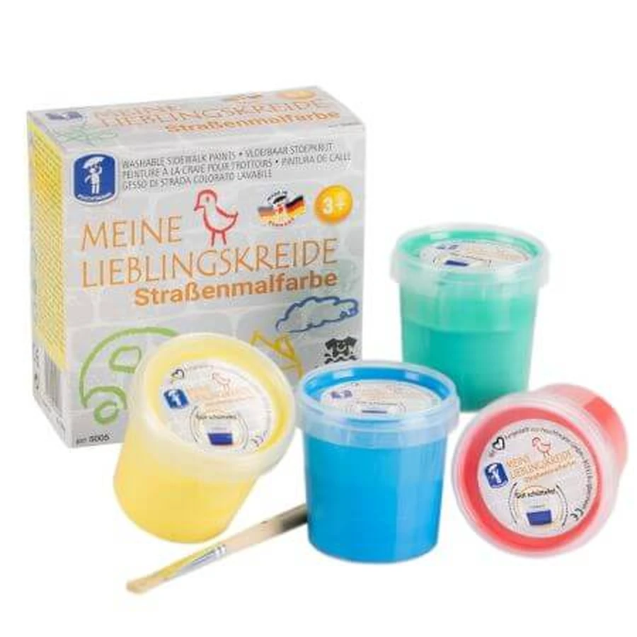 Vloeibaar krijtset, 3 jaar+, 4 kleuren, Feuchtmann
