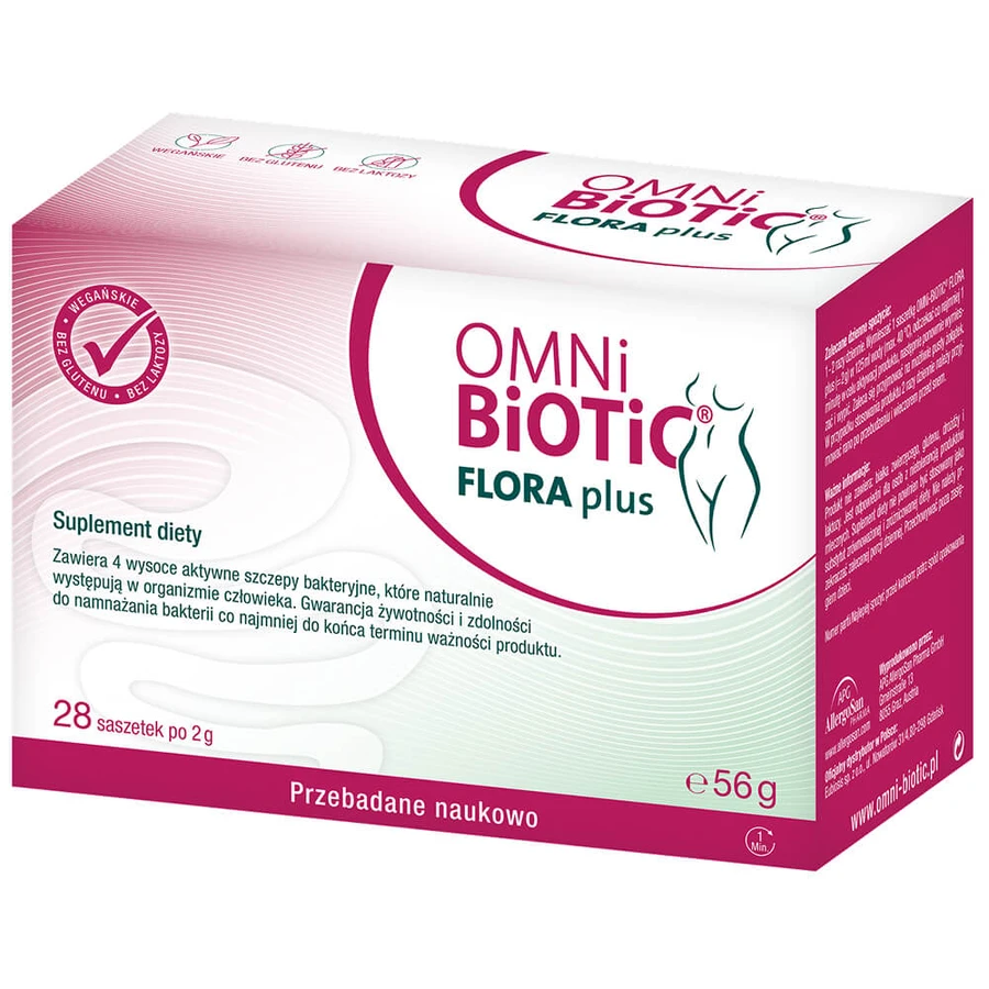 OmniBiotic Flora Plus, polvo, 2 g x 28 sobres