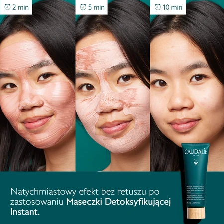 Caudalie Vinoclean, onmiddellijk ontgiftend masker, 75 ml