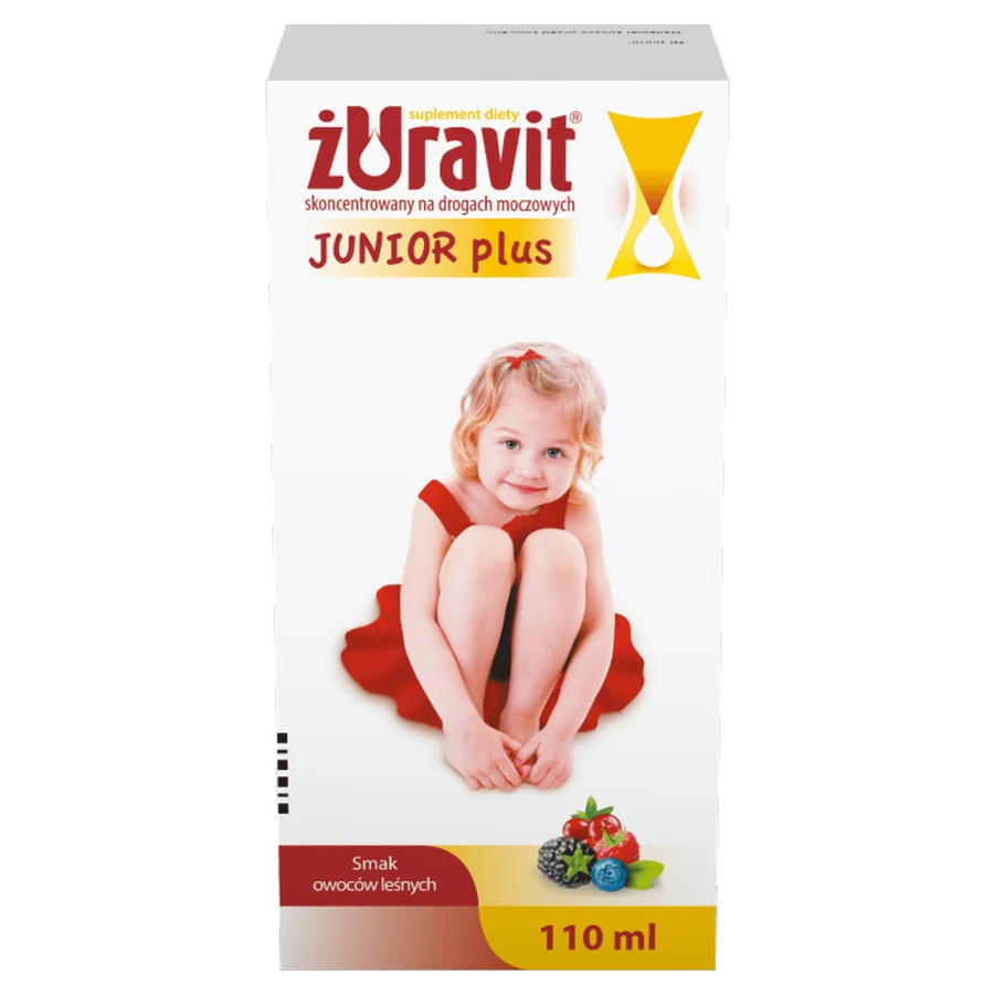 Żuravit Junior Plus, Sirup, für Kinder ab 3 Jahren, Waldfruchtgeschmack, 110 ml