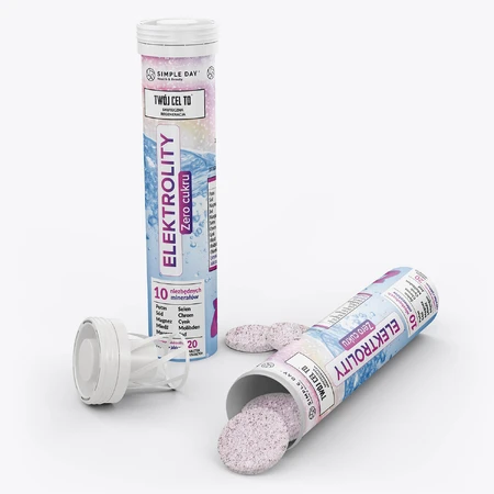 Simple Day Electrolytes, Waldbeergeschmack, 20 Brausetabletten