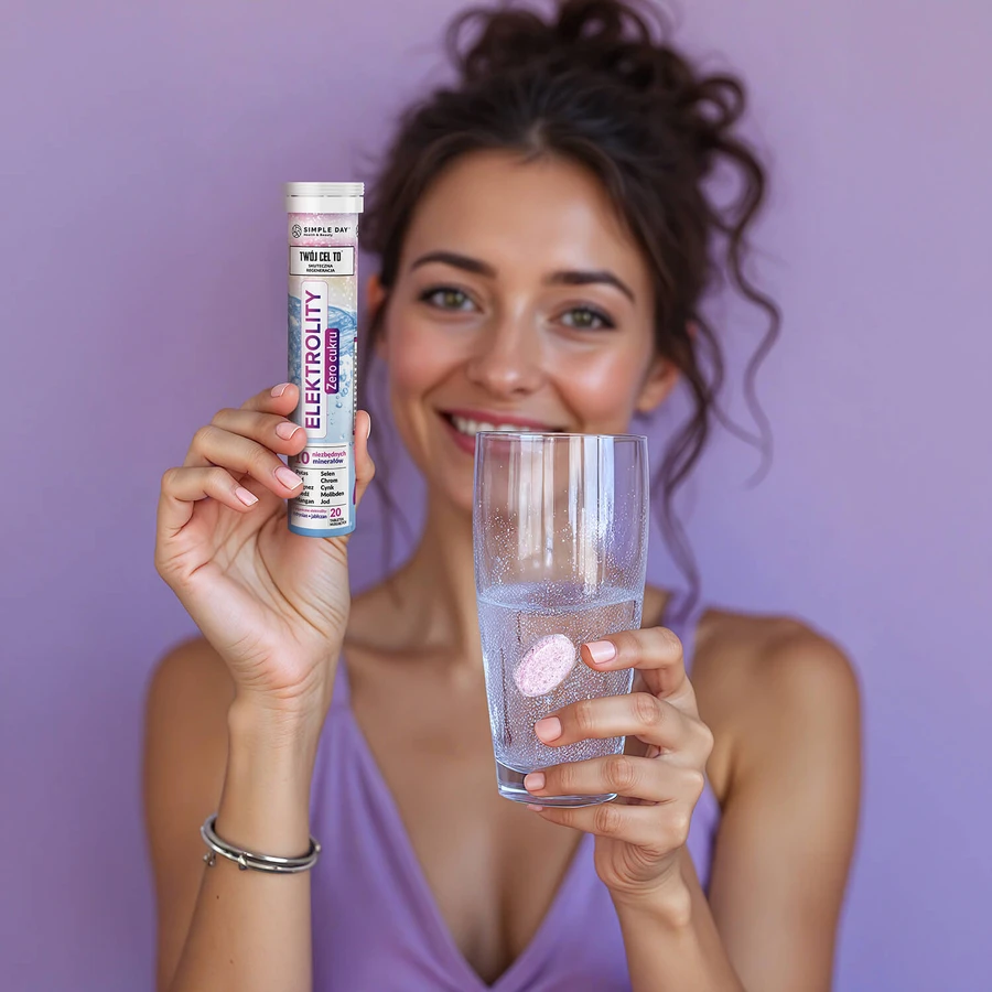 Simple Day Electrolytes, Waldbeergeschmack, 20 Brausetabletten