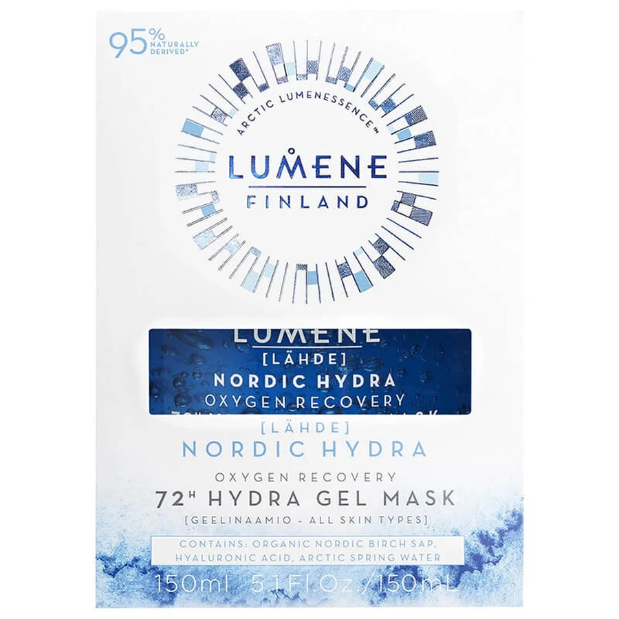 Lumene Nordic Hydra Lahde, 72h Sauerstoff- und feuchtigkeitsspendende Gelmaske, 150ml