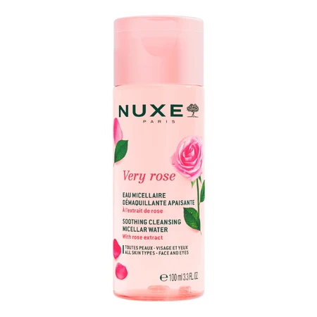 Zestaw Nuxe My Pink Crush, maska, 75 ml + woda micelarna, 100 ml + krem, 15 ml + Or Florale suchy olejek, 10 ml + kosmetyczka: ceny i cechy