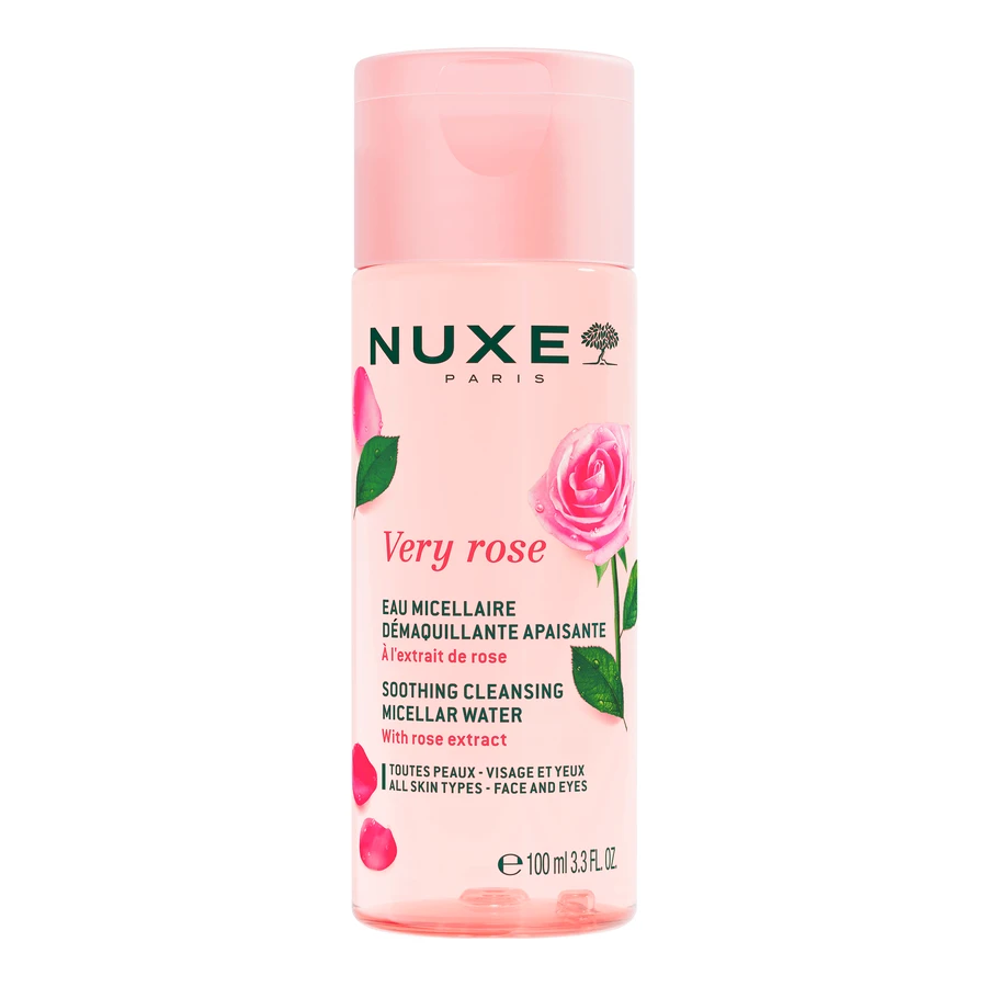 Zestaw Nuxe My Pink Crush, maska, 75 ml + woda micelarna, 100 ml + krem, 15 ml + Or Florale suchy olejek, 10 ml + kosmetyczka: ceny i cechy