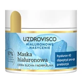 Uzdrovisco Hyaluronverzadiging, hyaluronmasker, droge en normale huid, 40 ml