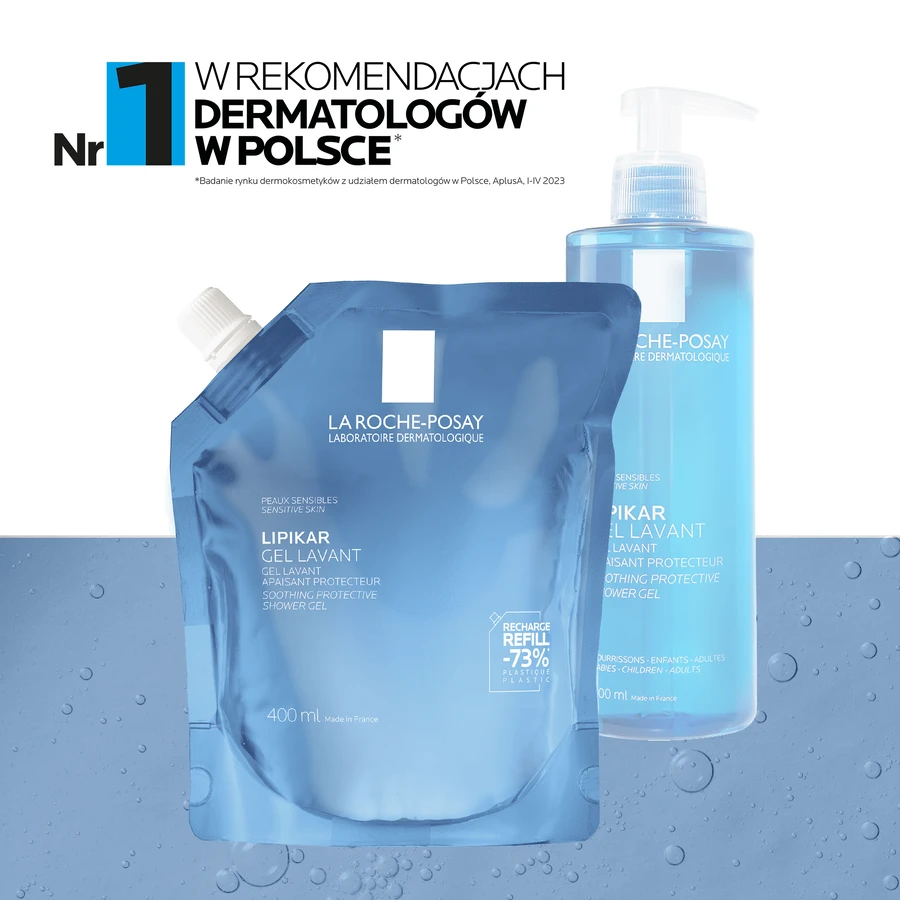 La Roche-Posay Lipikar, sanftes Reinigungsgel für Gesicht und Körper, empfindliche Haut, 400 ml