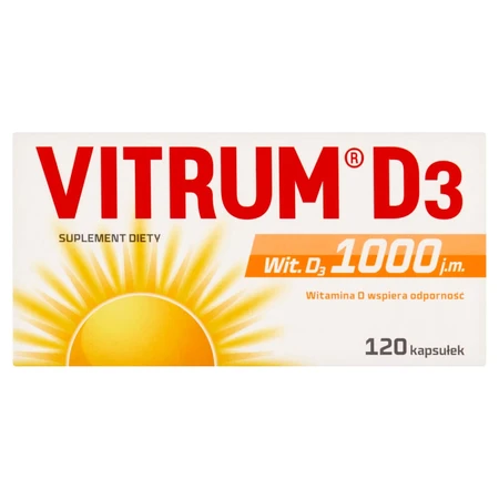 Vitrum D3, Vitamin D 1000 IU, 120 Kapseln