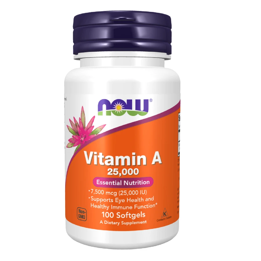 Now Foods Vitamin A 25000 IU, Vitamin A, 100 Kapseln