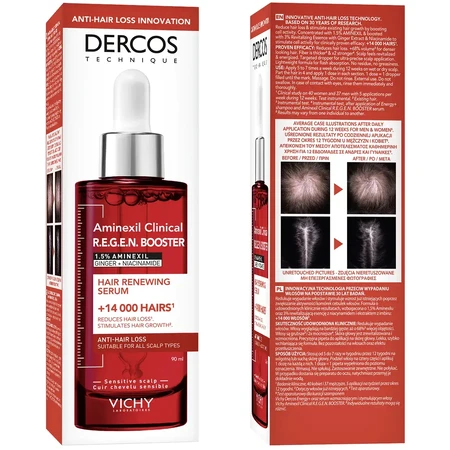 Vichy Dercos Aminexil Clinical Booster, hair serum, 90 ml