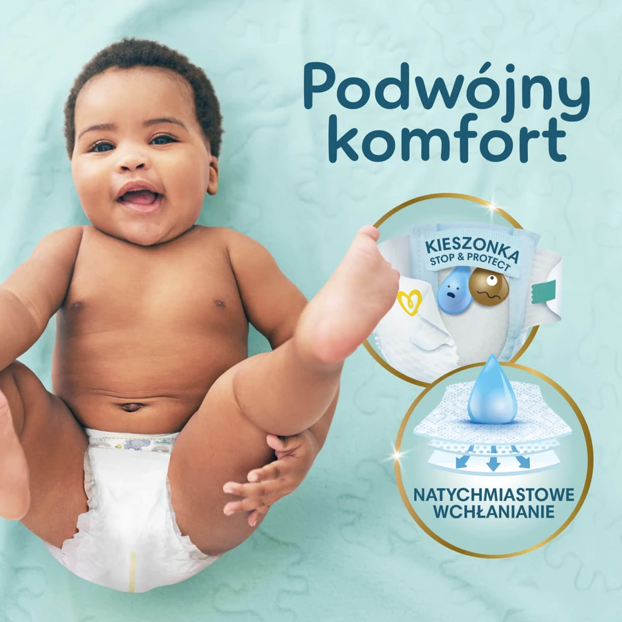 Pampers Premium Care, luiers maat 1, 2-5 kg, 156 stuks