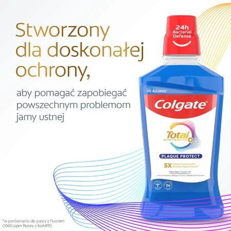 Colgate Total Plaque Protect collutorio, 500 ml