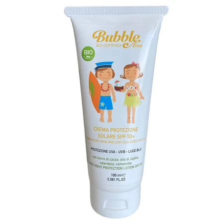 Bubble & Co, biologische zonnebrandcrème voor kinderen vanaf de geboorte, SPF 50+, 100 ml