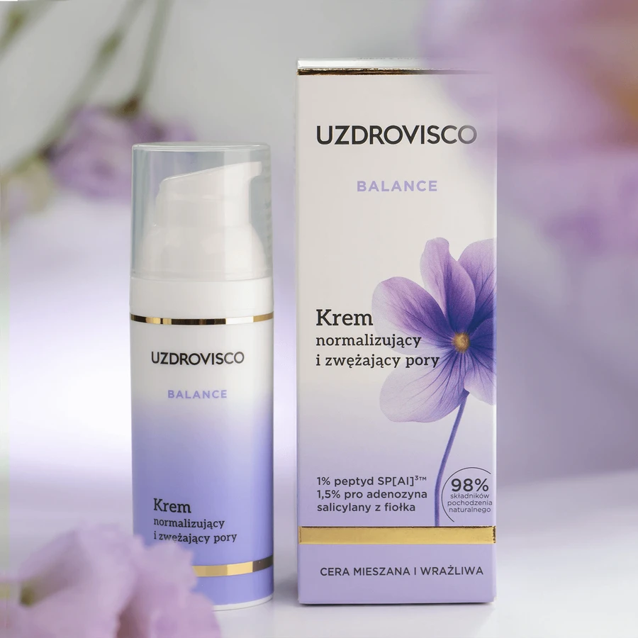 Uzdrovisco Balance, normalisierende und porenverfeinernde Creme, 50 ml