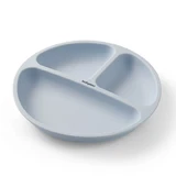 BabyOno, siliconen schoteltje met zuignap, blauw, vanaf 6 maanden, 1 st.