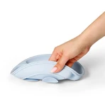 BabyOno, siliconen schoteltje met zuignap, blauw, vanaf 6 maanden, 1 st.