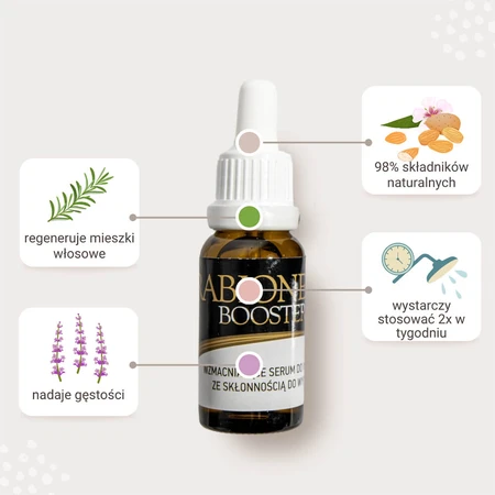 Kerabione Booster Oils, strengthening serum for hair prone to shedding, 2 x 20 ml