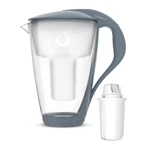 Dafi Crystal Led, jarra filtrante de vidrio, acero, 2 l + filtro Classic, 1 pieza