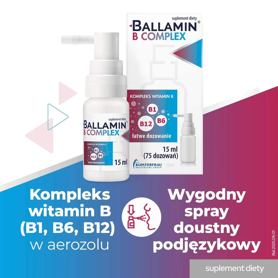 Ballamin B-Komplex, Sublingualspray, 15 ml