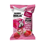 Bunny Ninja Fruit Fluk, Fruchtsnack, Apfel-Himbeer-Geschmack, 15 g