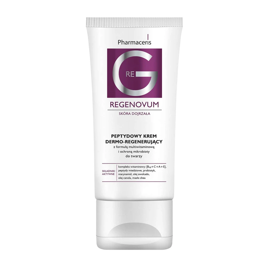 Pharmaceris G Regenovum, crema viso dermo-rigenerante ai peptidi con formula multivitaminica, 50 ml