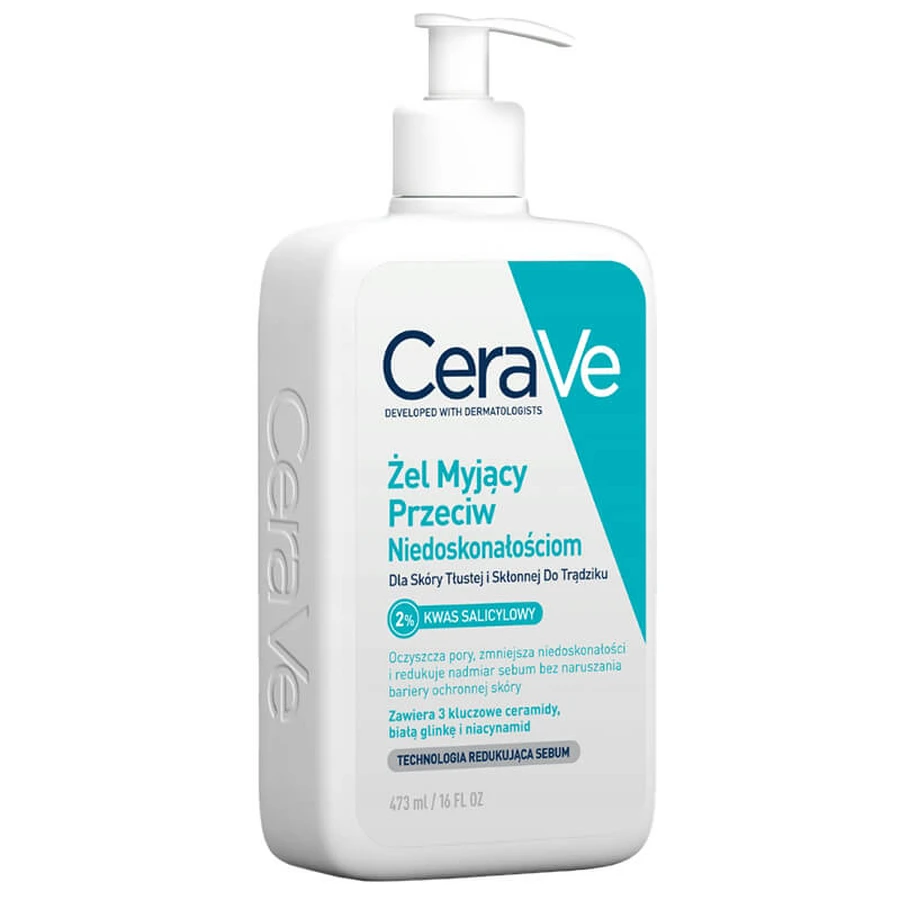 CeraVe, gel lavant contre les imperfections, 473 ml