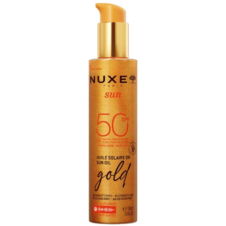 Nuxe Sun, ulei bronzant iluminator, spray, SPF 50, 150 ml