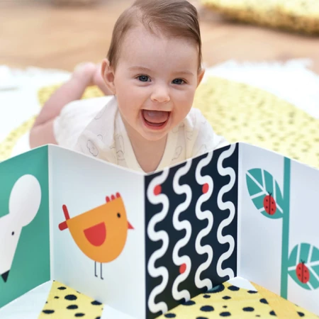 CzuCzu Toddler Starter What I See, 2 Kontrastbücher für Kinder, 0-6 Monate