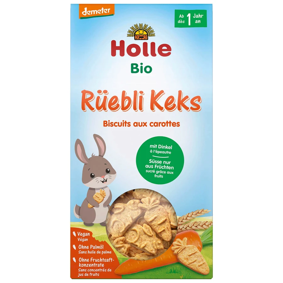 Holle Spelt Fursecuri cu morcov Bio, de la 1 an, 125 g