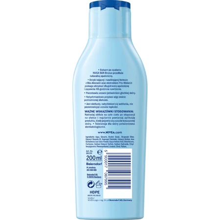 Nivea Sun Invisible Finish Set, feuchtigkeitsspendende Sonnenlotion, SPF 50+, 150 ml + After-Sun-Verlängerungslotion, 200 ml + kostenlose Strandtasche