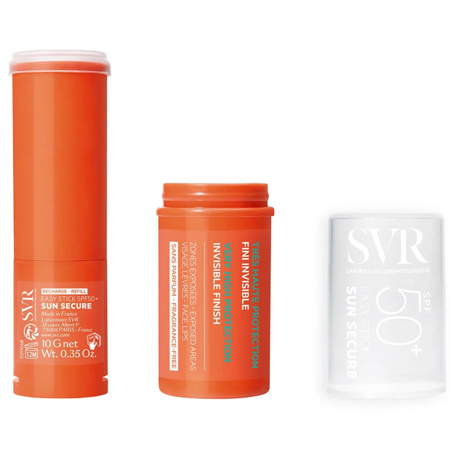 SVR Sun Secure Easy Stick, Schutzgel-Stift, SPF 50+, Nachfüllpackung, 10 g