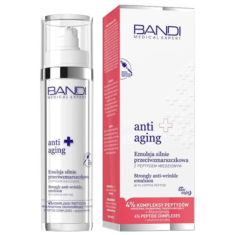 Medical Expert Anti-Aging, starke Anti-Falten-Emulsion mit Kupferpeptid, 50 ml