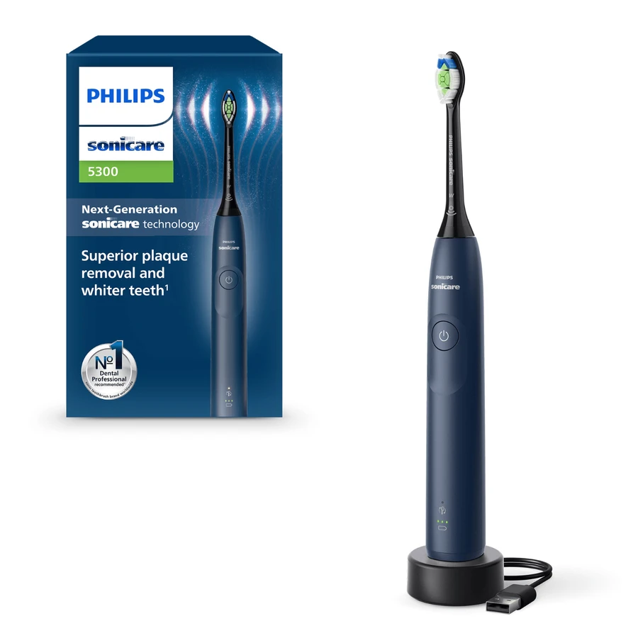 Philips Sonicare 5300-serie elektrische tandenborstel, blauw, HX7103/01, Philips
