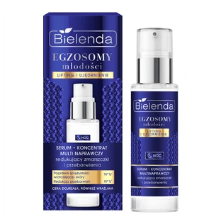 Bielenda Exosomes of Youth, multi-herstellend serum-concentraat voor de nacht, vermindert rimpels en verkleuring, 30 ml