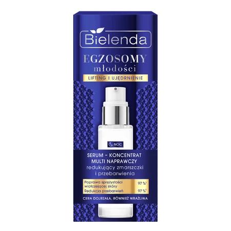 Bielenda Exosomes of Youth, multi-herstellend serum-concentraat voor de nacht, vermindert rimpels en verkleuring, 30 ml