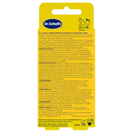 Dr. Scholl's, siero rivitalizzante per unghie, 10 ml