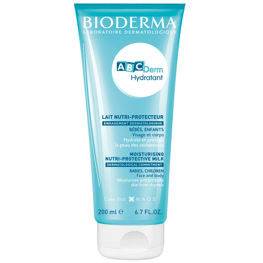 Bioderma ABCDerm Hidratante, crema ultrahidratante para niños y bebés, 200 ml