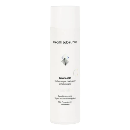 Health Labs Balance On kit, feuchtigkeitsspendendes Trichome Shampoo mit Präbiotika, 250 ml + Trichome mit Ceramiden für die Kopfhaut, 175 ml + Haarturban gratis
