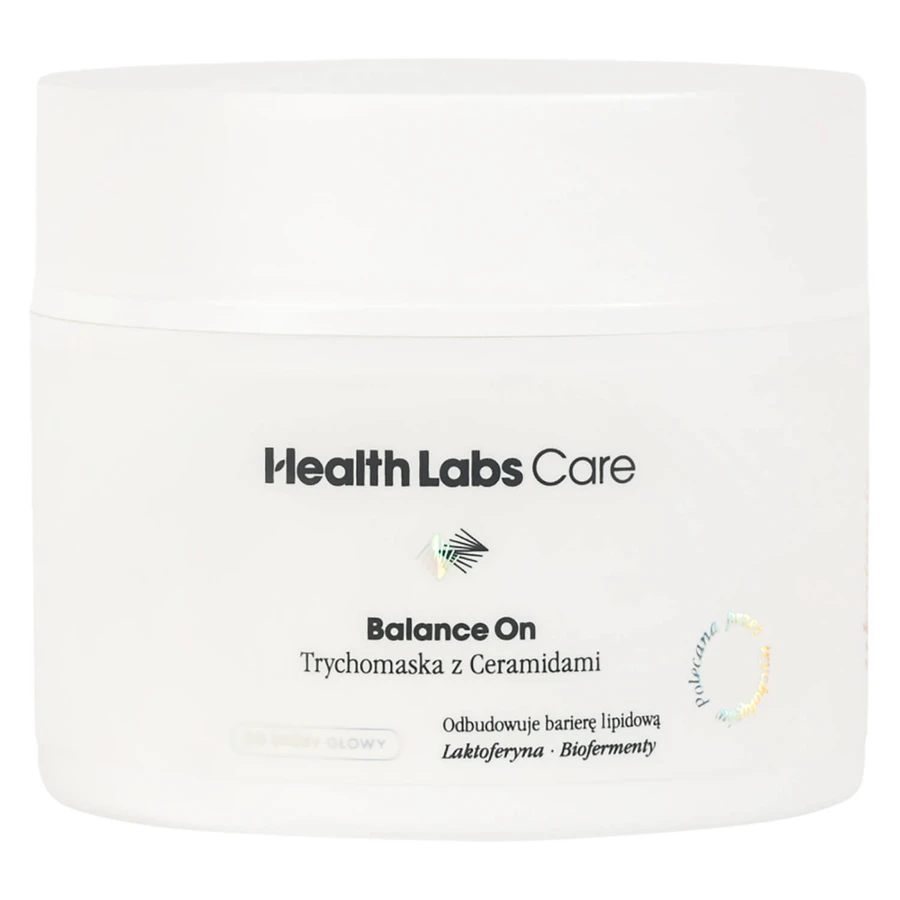 Health Labs Balance On kit, feuchtigkeitsspendendes Trichome Shampoo mit Präbiotika, 250 ml + Trichome mit Ceramiden für die Kopfhaut, 175 ml + Haarturban gratis