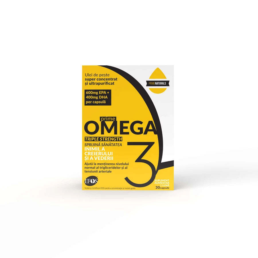 Omega 3 Triple Strenght, 30 capsule, Prime Naturals