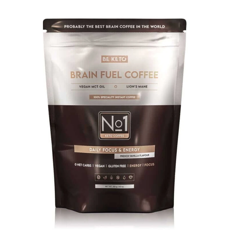 Oploskoffie - Brain Fuel (MCT-olie & Lion's Mane) - French Vanilla 250g BeKeto